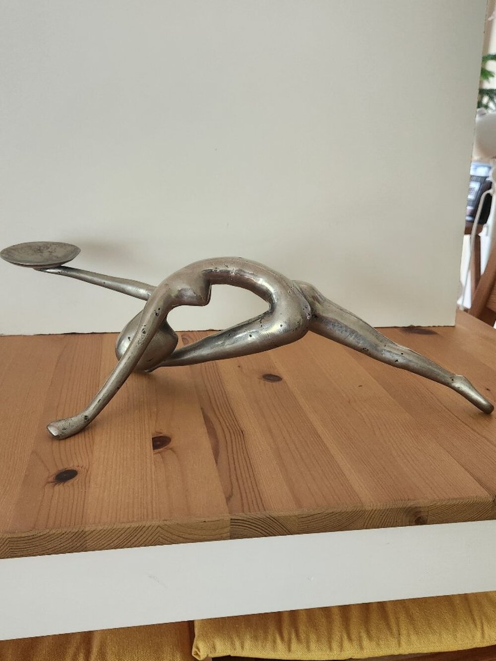 Vintage Art Deco Revival Abstract Figure Candle Holder